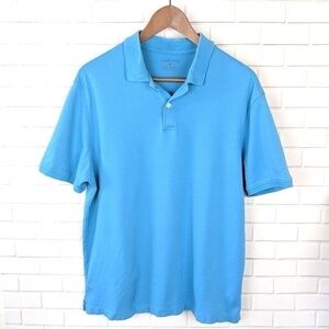Van Heusen Turquoise Blue Short Sleeve Polo